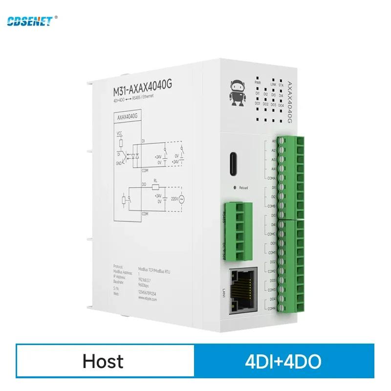 4DI + 4DO  IO , RS485 ̴ RJ45 CDSENET M31-AXAX4040G Ƴα ġ ȹ Modbus TCP RTU ߿ ׷̵
